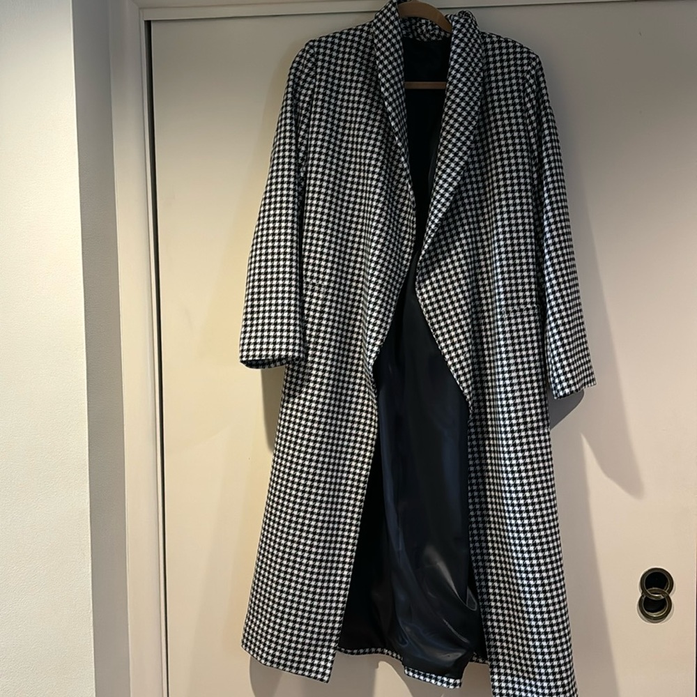 Custom made long coat peacock pattern - light weight